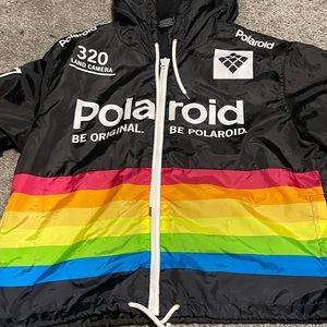 Polaroid windbreaker size xl color multicolor
